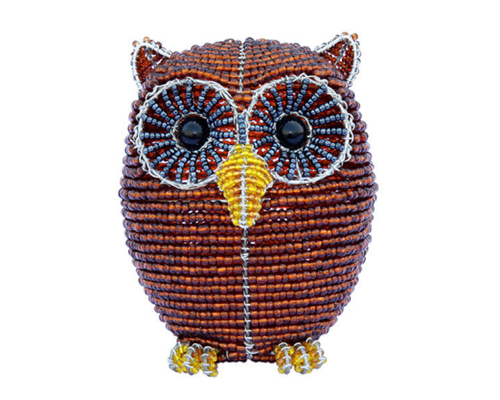 38. Beadworx Art Glass Beads Graduation Owl