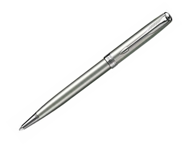 01. Parker \'New Sonnet\' Stainless Steel, Chrome Trim Pen