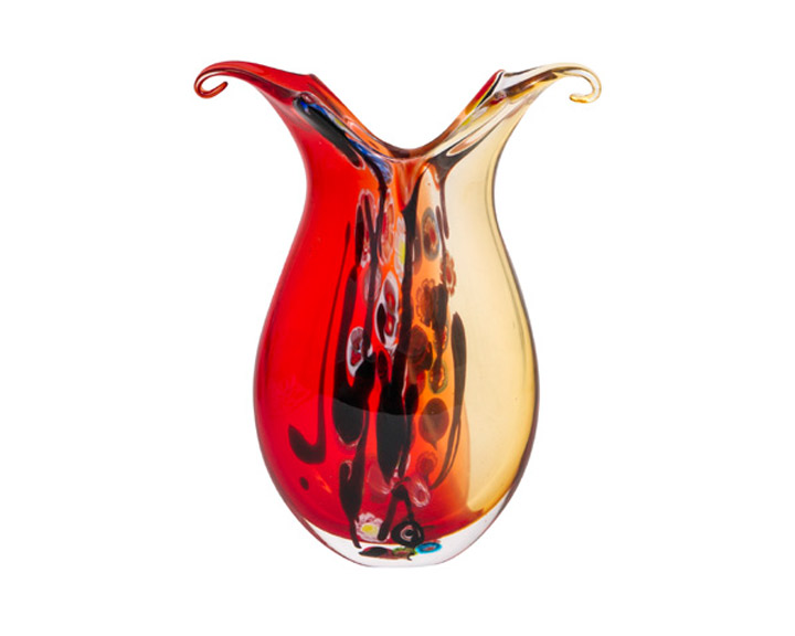 01. Zibo Coloured Glass Rialto Vase