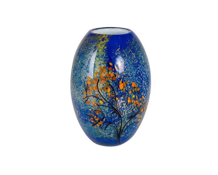 04. Zibo Coloured Glass \'Mondrian\'s Tree\' Vase