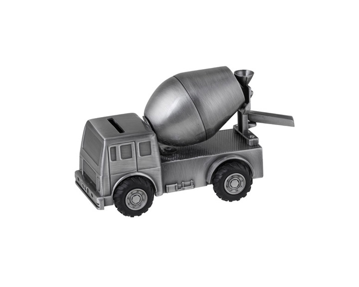 13. Money Bank Cement Truck Pewter  Finish