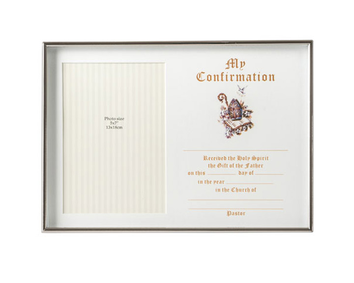 02. Confirmation Certificate Frame, 5x7\"