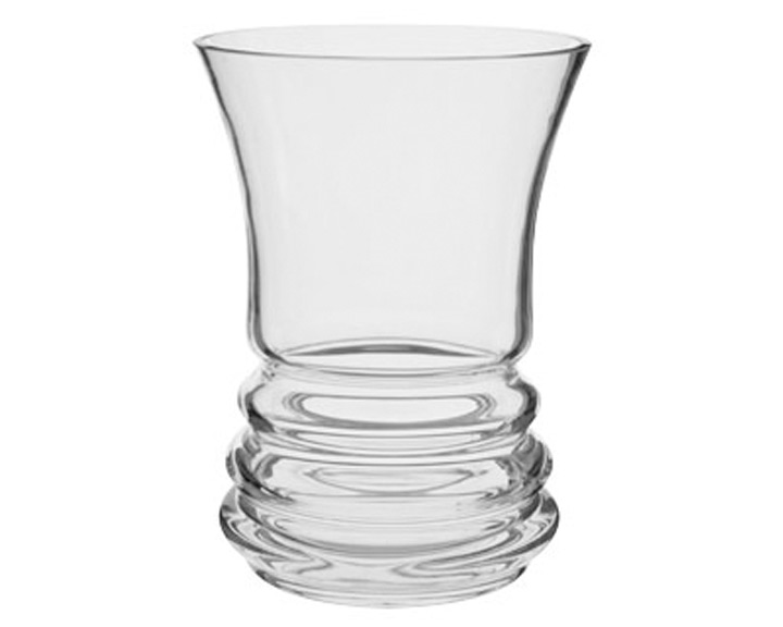 02. Dartington Crystal Wipple Wide Vase, 18cm