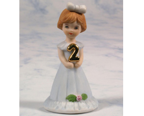 04. Growing Up Girls Figurine - Brunette, Age 2