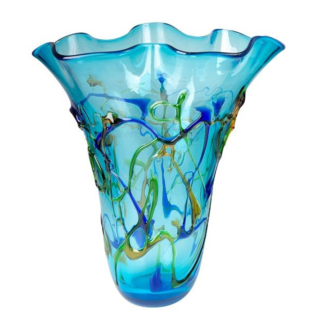 06. Coloured Glass Vase Diafana