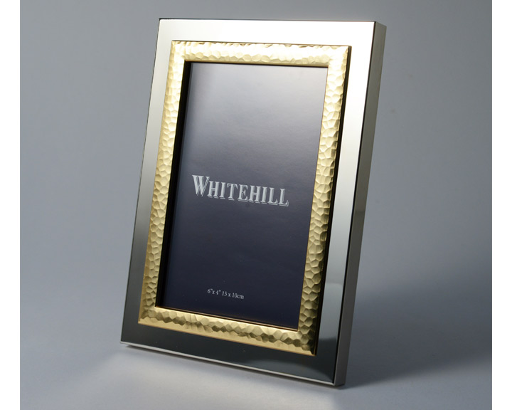 01. Whitehill 'Stuart Collection' Silver/Gold Photo Frame