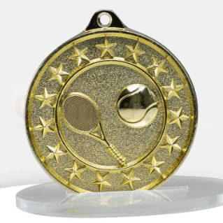 Shooting Star Series Tennis Medal