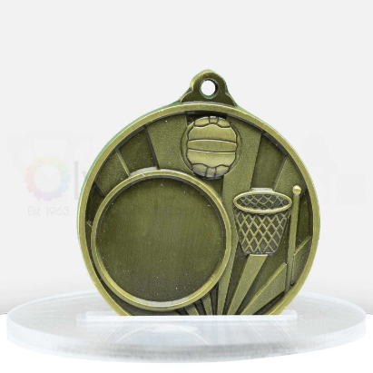 Sunrise Medal Netball + 25mm insert