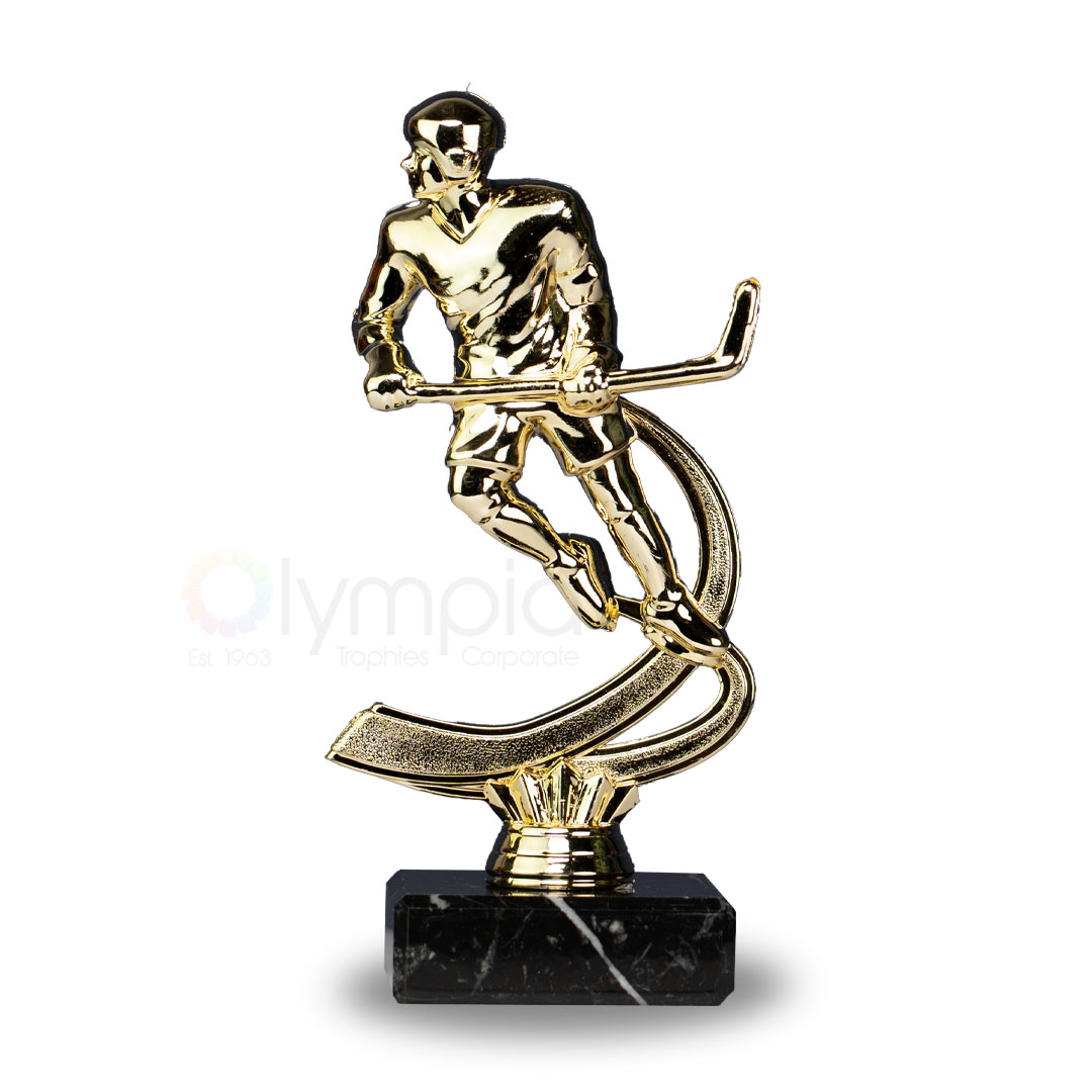 Ice Hockey Figure-Male On Marble Base Trophy