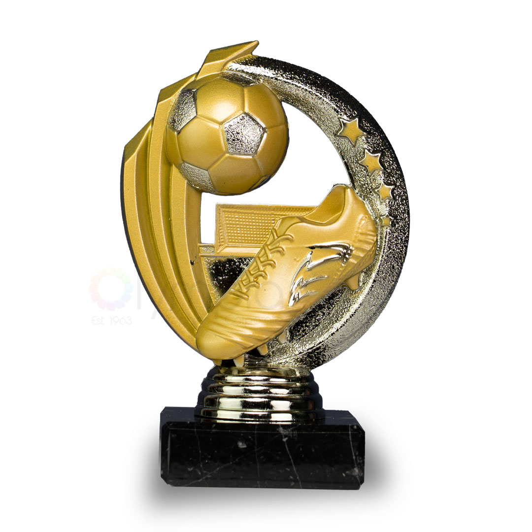 Alpha C-C Series Boot And Ball On Marble Base Trophy