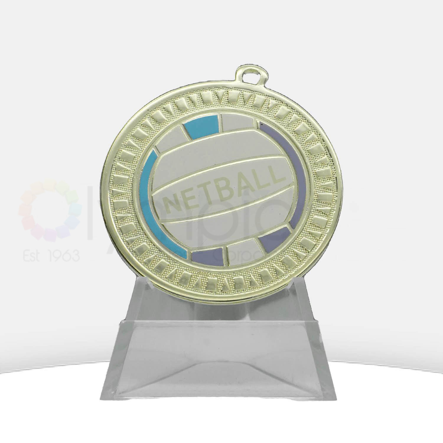 Netball Spark Medal Shiny