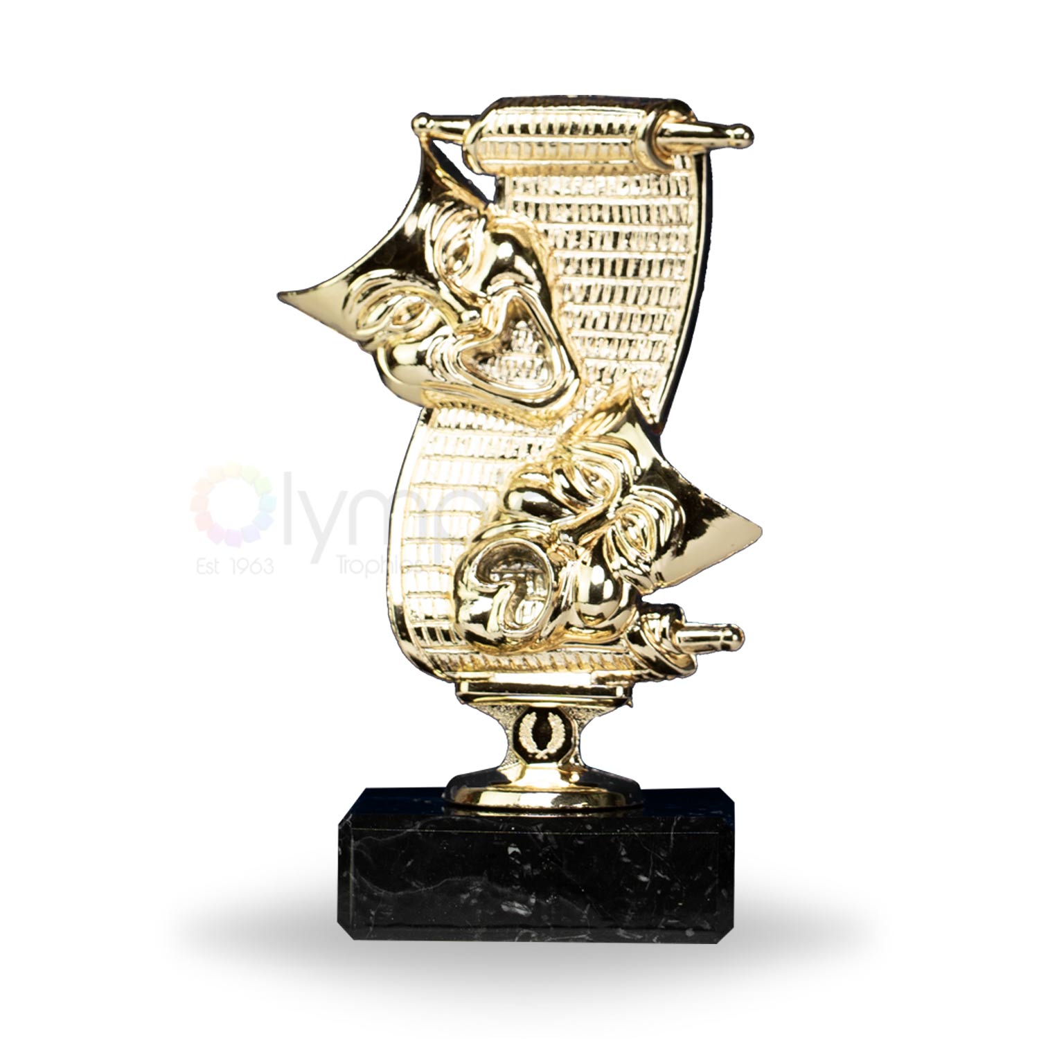 Drama Figure On Marble Base Trophy