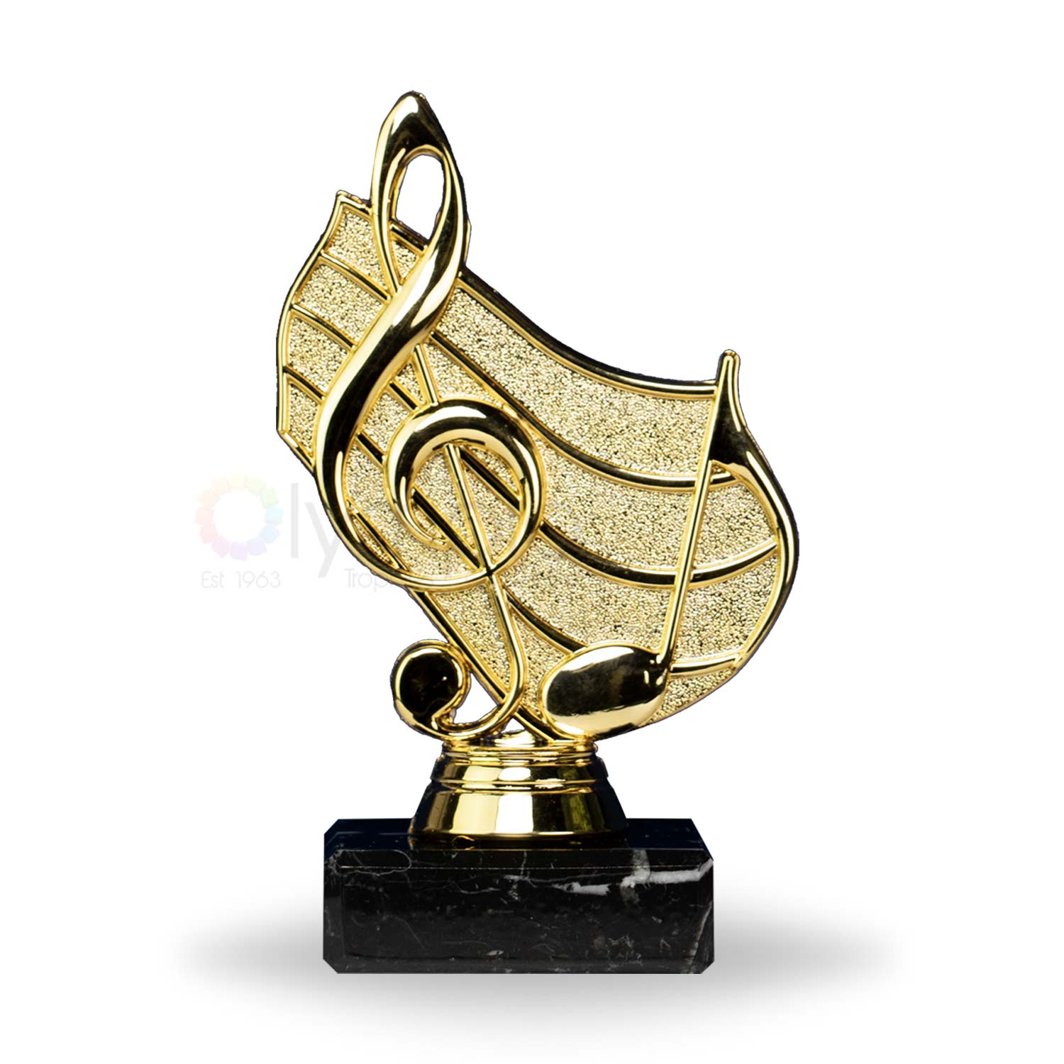 Music Figure On Marble Base Trophy