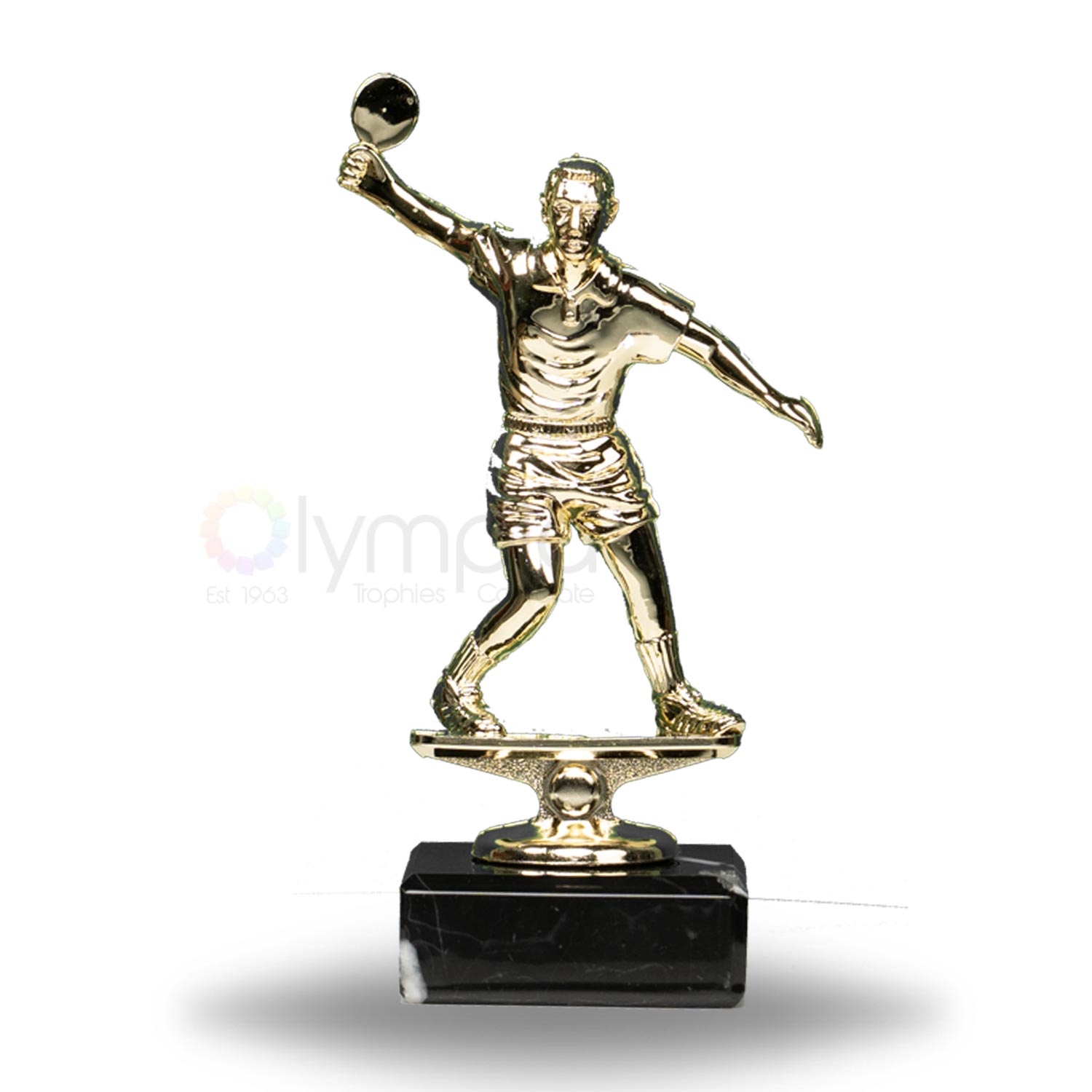 Table Tennis Male On Marble Base Trophy