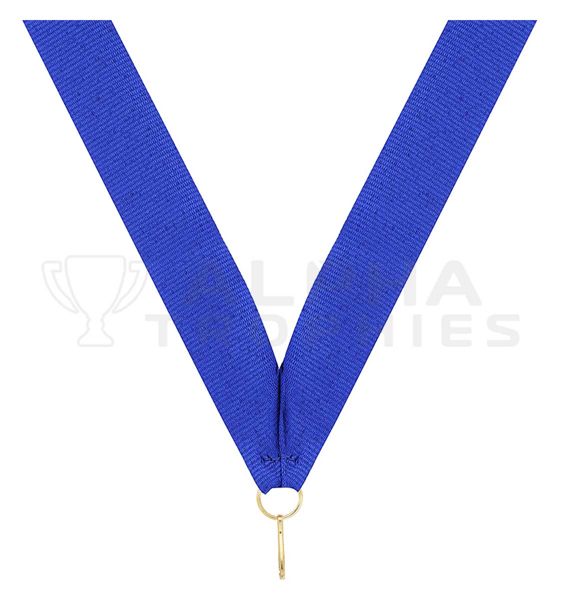 Blue V Neck Ribbon