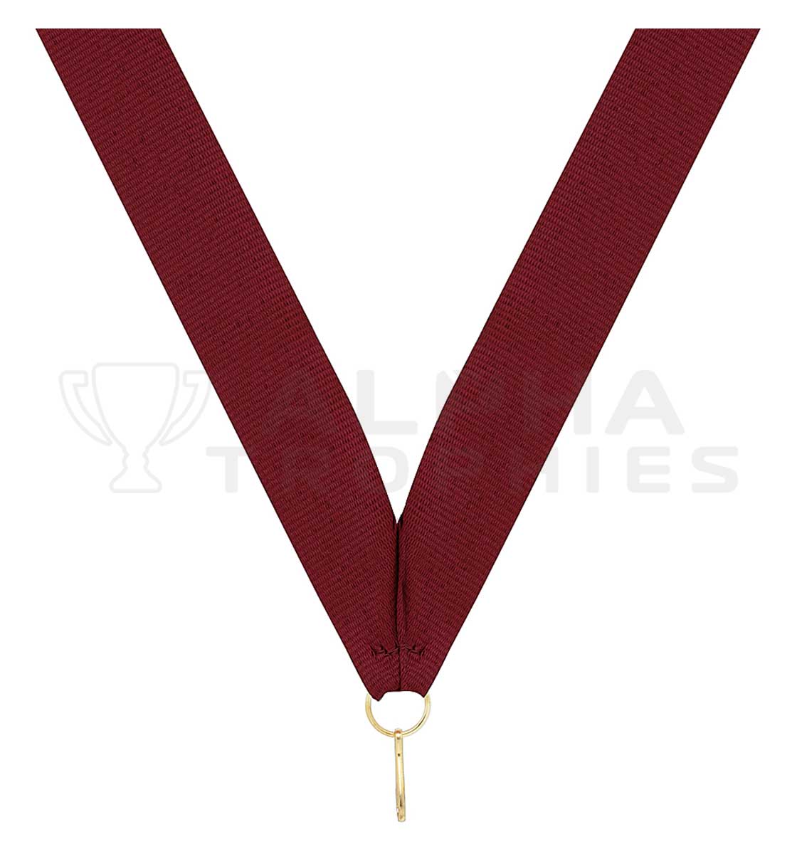 Maroon V Neck Ribbon