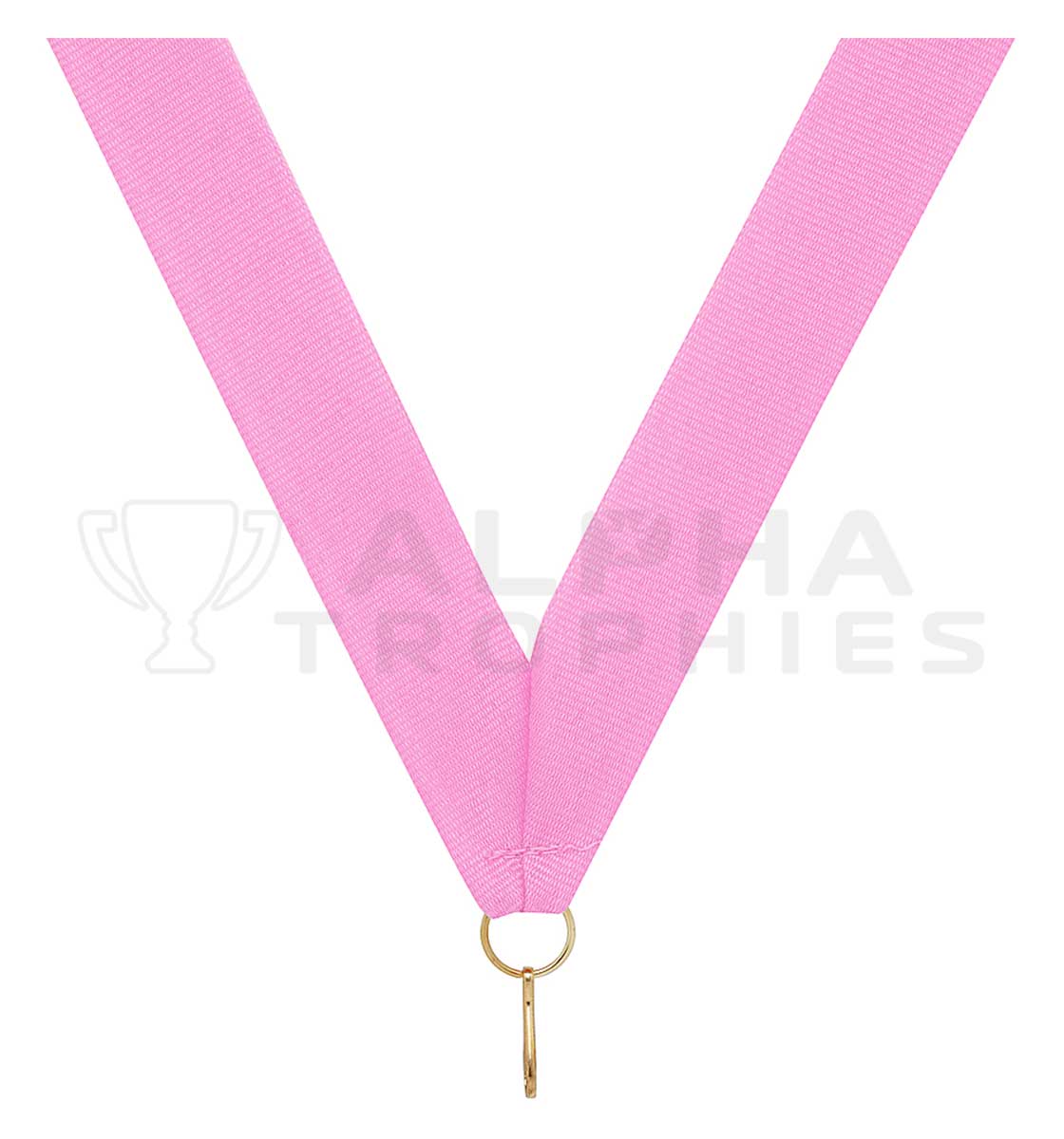 Pink V Neck Ribbon