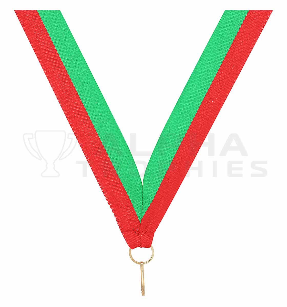 Red / Green V Neck Ribbon